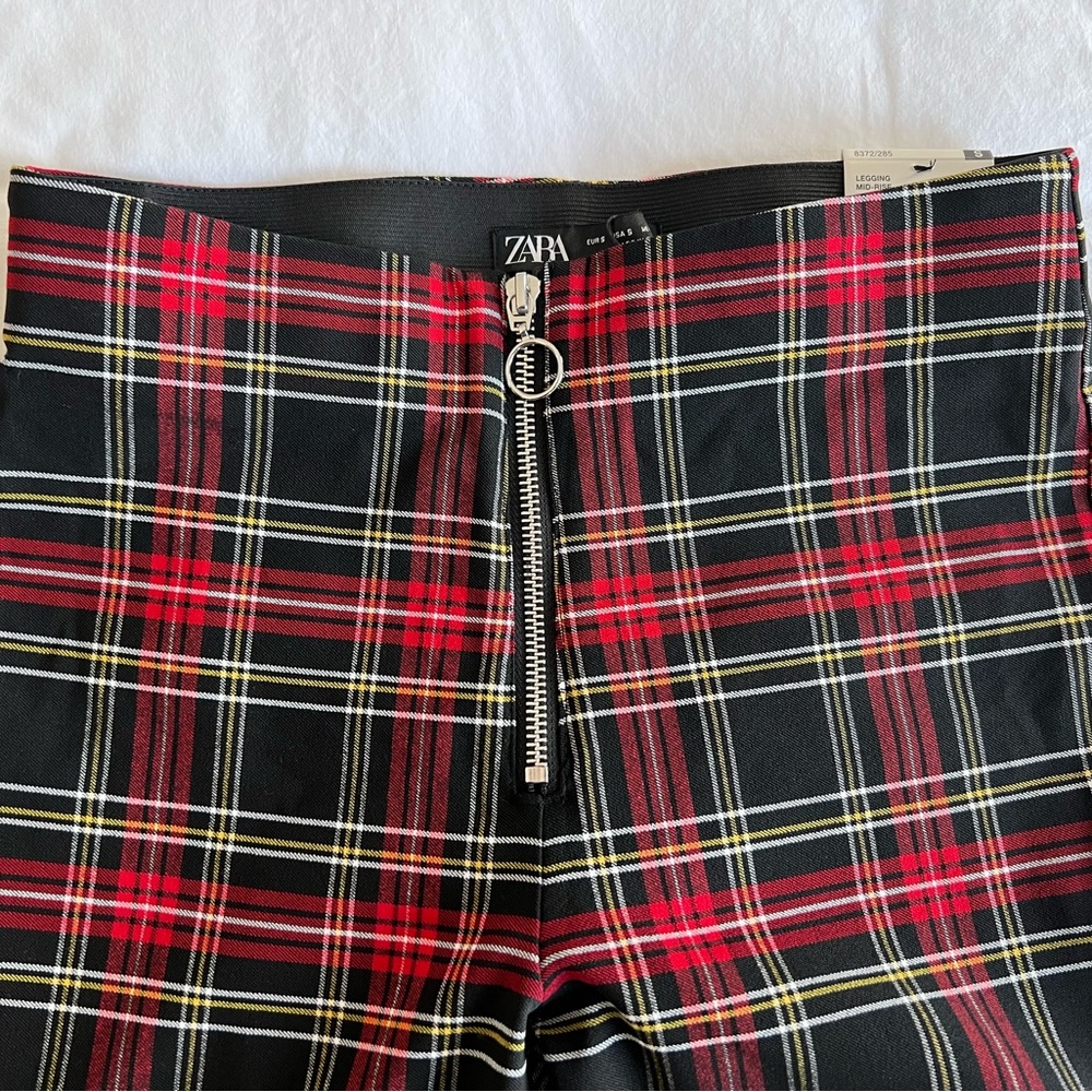 Plaid Mid-Rise Legging